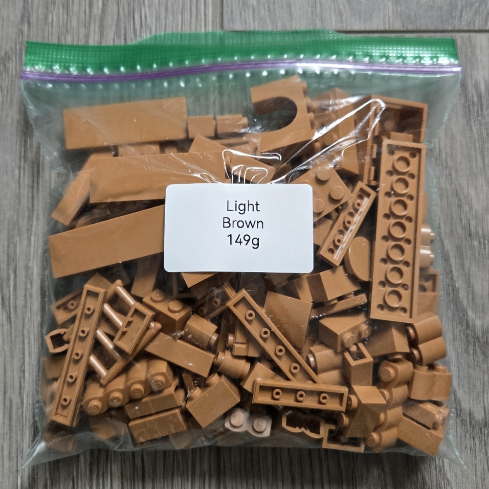 Light Brown Lego Sorted Bulk ~149g